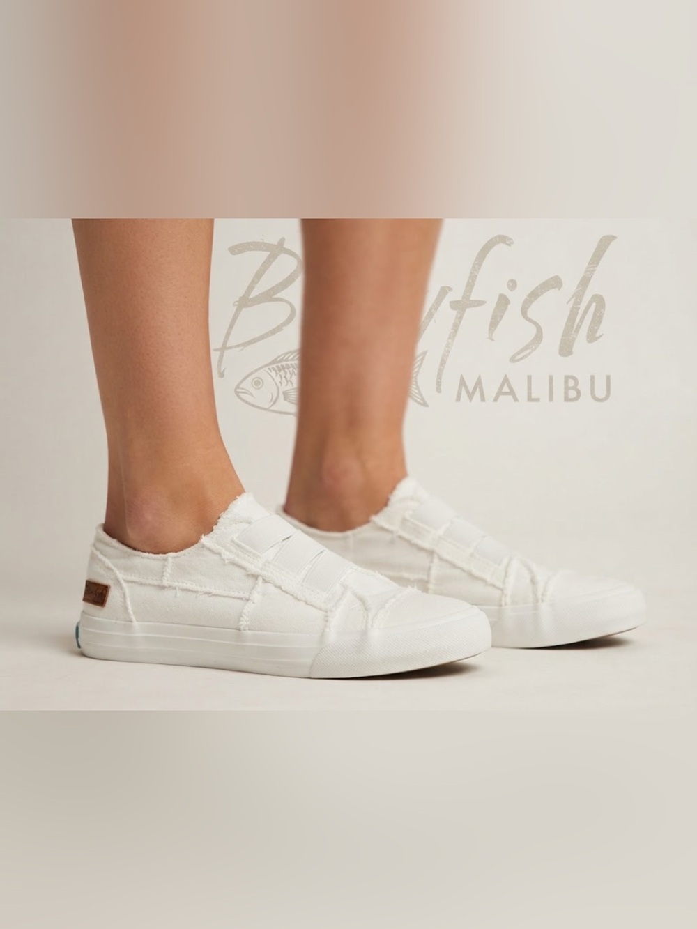 New authentic Blowfish Malibu signature designer canvas sneakers sz 7 Display